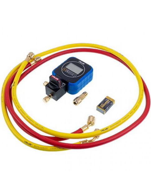 Манометричний колектор 1-вентильний VALUE  VRM1-0101 NAVTEK (електронний манометр) + шланги 2шт.