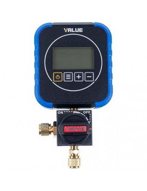 Манометричний колектор 1-вентильний VALUE  VRM1-0101 NAVTEK (електронний манометр) + шланги 2шт.