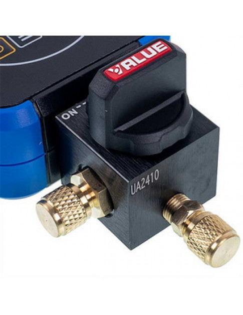 Манометричний колектор 1-вентильний VALUE  VRM1-0101 NAVTEK (електронний манометр) + шланги 2шт.