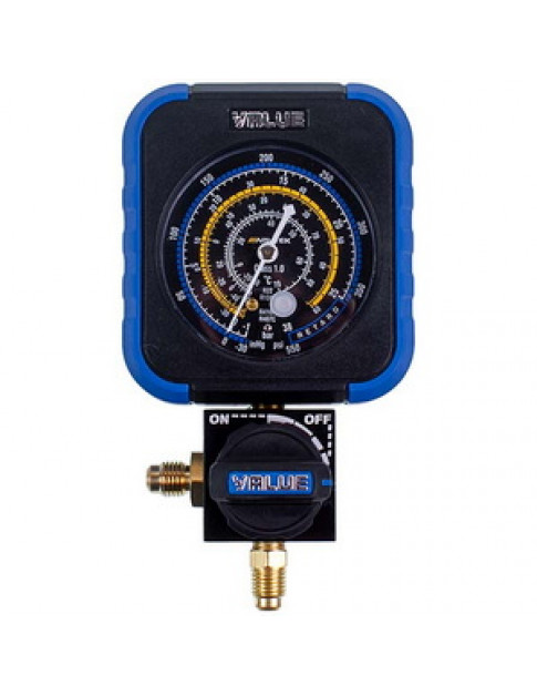 Манометричний колектор 1-вентильний VALUE  VRM1-B-404 NAVTEK низького тиску (R22 R134a R410a)