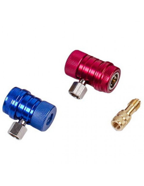 Манометрический коллектор 2-вентильный VMG -2 R1234YF (R1234) Value + шланги 3шт.x900мм + 2 муфты