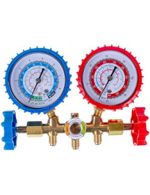 Манометрический колектор 2-вентильний XM-R536G R-134 (R-22 R-404 R-12) + шланги 3шт