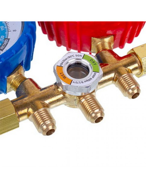 Манометрический колектор 2-вентильний XM-R536G R-134 (R-22 R-404 R-12) + шланги 3шт Манометрический колектор 2-вентильний XM-R536G R-134 (R-22 R-404 R-12) + шланги 3шт