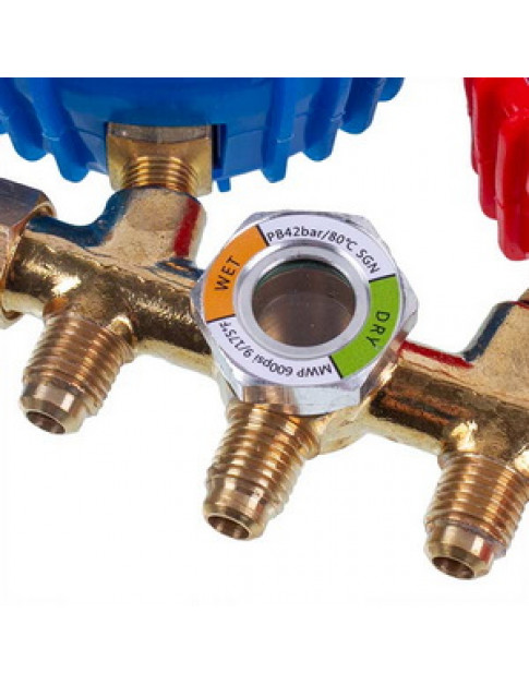 Манометрический колектор 2-вентильний XM-R572G R-410 (R-22 R-134 R-404) + шланги 3шт.x1800mm Манометрический колектор 2-вентильний XM-R572G R-410 (R-22 R-134 R-404) + шланги 3шт.x1800mm