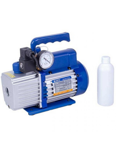 Вакуумний насос із манометром LEETO XZ-1,5-SV (1 ступ./70 л/хв.)
