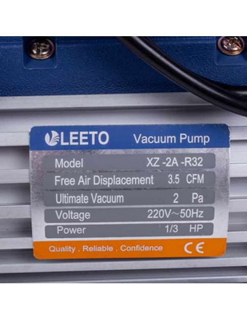 Вакуумний насос LEETO XZ-2-R32 (1 ступ./100 л/хв.)