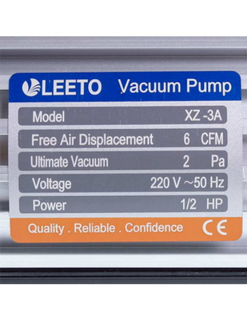 Вакуумний насос LEETO XZ-3 (1 ступ./170 л/хв.)