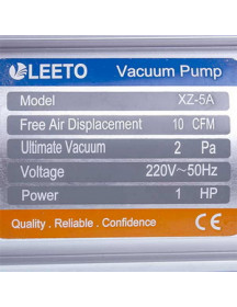 вакуумный насос LEETO XZ-5A (1 ступень 283 л/мин)