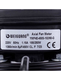 Осьовий вентилятор Weiguang YWF4E-450S-102/60-G 220V 1350rpm 4620 м3/год Осьовий вентилятор Weiguang YWF4E-450S-102/60-G 220V 1350rpm 4620 м3/год