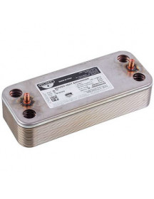 Теплообмінник пластинчастий ГВП Zilmet (16 пластин) для газового котла Ariston, Ferroli, Biasi, Viessmann BI1001102