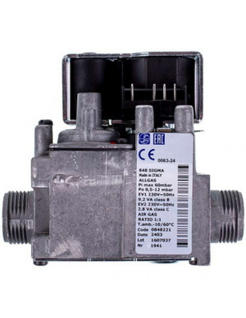 Газовий клапан Sit Sigma 848 (0.848.135) для конденсаційного котла Biasi Rinnova Cond Plus BI1313103
