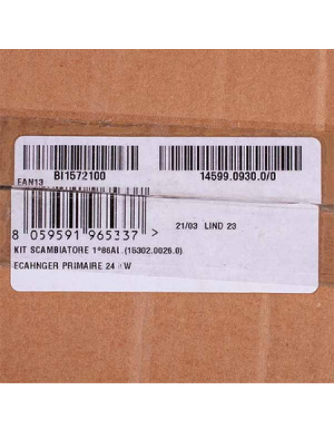 Теплообмінник первинний для газового котла Biasi Rinnova M290 24 кВт (атмо) BI1572100 Теплообмінник первинний для газового котла Biasi Rinnova M290 24 кВт (атмо) BI1572100