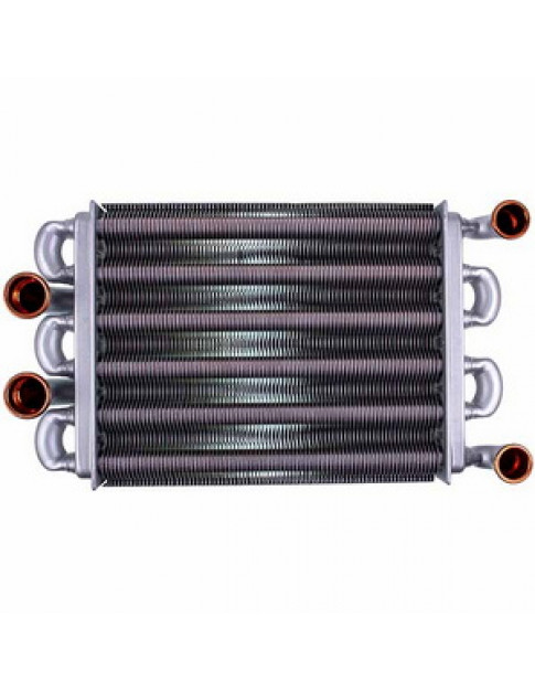 Теплообмінник бітермічний Valmex (81 ламель) для газового котла Biasi Binnova M297 24 кВт BI1592100