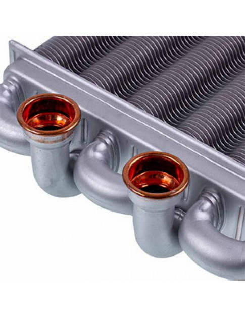 Теплообмінник бітермічний Valmex (81 ламель) для газового котла Biasi Binnova M297 24 кВт BI1592100