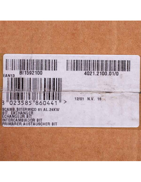 Теплообмінник бітермічний Valmex (81 ламель) для газового котла Biasi Binnova M297 24 кВт BI1592100