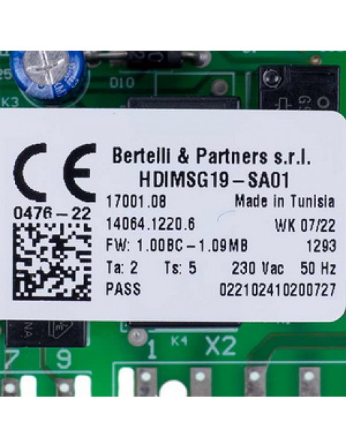 Плата керування B&P HDIMSG19-SA01 для газового котла Biasi Binova M297 BI2285102