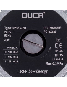 Насос циркуляційний Duca BPS15-7D 130 Вт (зворотне обертання) для газового котла