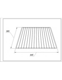Решітка для духовки 445x365mm Ariston, Indesit C00081578