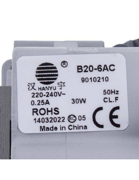 Помпа (насос) для пральної машини Indesit C00108264 HANYU 30 Вт B20-6AC (контакти:роздільні спереду, на 3 саморізи)
