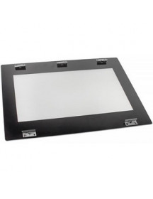 Внутрішнє скло дверей 530x395mm з кронштейнами C00142926 для духовки Ariston
