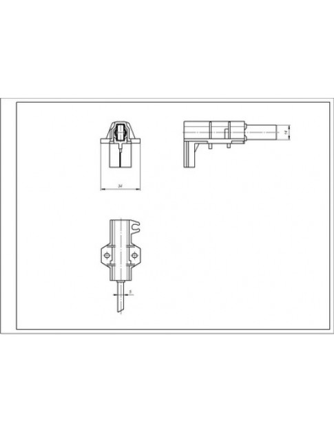 Щітки двигуна для пральної машини Ariston C00273898 (2 шт.) стрижень 14x5x34 Type L