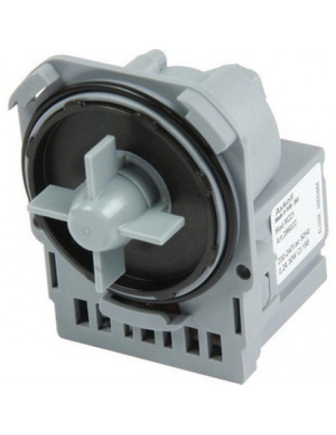 Помпа (насос) для пральної машини Indesit C00285437 30 Вт (контакти спарені ззаду, на 3 засувки)