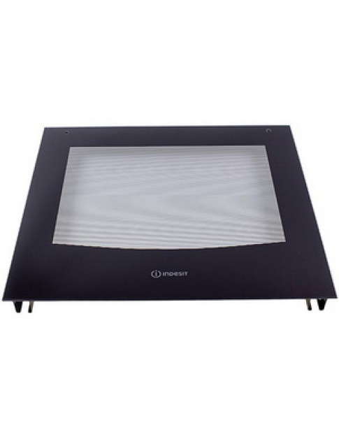 Скло дверей зовнішнє (з кріпленням) для духовки Indesit C00536933 492x450mm Скло дверей зовнішнє (з кріпленням) для духовки Indesit C00536933 492x450mm