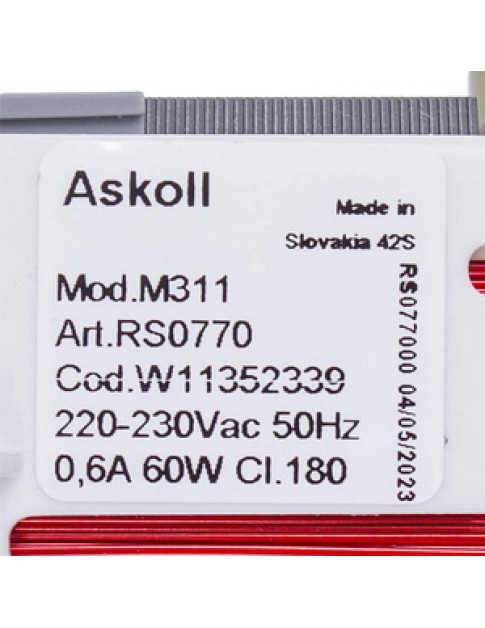 Двигун циркуляційної помпи для посудомийної машини Indesit C00634172 Askoll M311 220-230V 60W