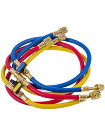Набір заправних шлангів C336-RYB (3 шт.x900mm 1/4&apos&apos-5/16&apos&apos SAE) для фреону R-410