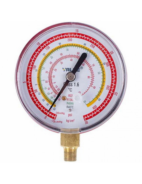 Манометр високого тиску CH VALUE (D корпусу = 80mm, R404 R22 R407 R134) Манометр високого тиску CH VALUE (D корпусу = 80mm, R404 R22 R407 R134)