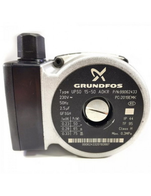 Насос циркуляційний у зборі Grundfоs UPSO 15-50 75 Вт для газового котла Demrad Aden, Atron, Kalisto D003200022