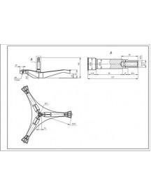 Хрестовина барабана для пральної машини Samsung DC97-15183A L=107mm