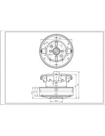 Двигун для пилососа Samsung DJ31-00007S VCM-K50HU Д=135/84 мм В=35/97 мм 1560 Вт