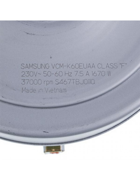 Двигун для пилососа Samsung DJ31-00120F VCM-K60EUAA D=121/85 mm H=30/102 mm 1670 W 230 V Двигун для пилососа Samsung DJ31-00120F VCM-K60EUAA D=121/85 mm H=30/102 mm 1670 W 230 V