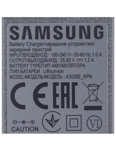 Адаптер для акумуляторного пилососа Samsung DJ44-00007C 100-240V 25.85V 1.2A
