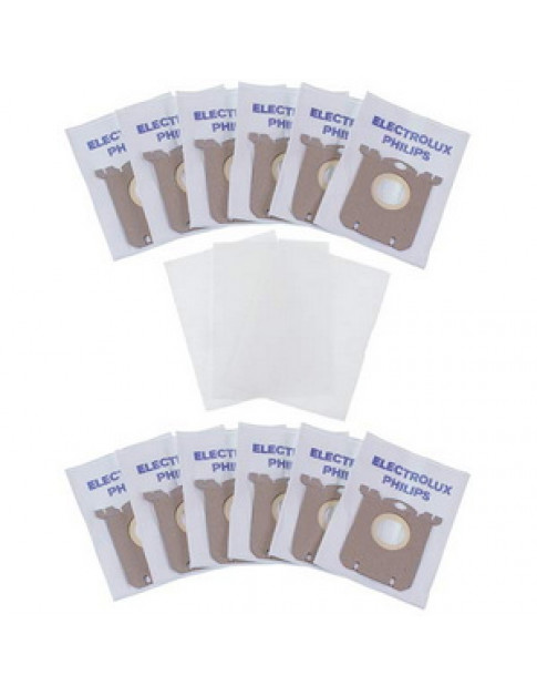 Набір мішків (12 шт) ELMB01X12K S-BAG WORWO для пилососа Electrolux/Philips