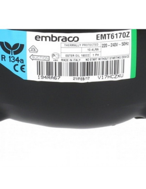 Компресор для холодильника EMBRACO ASPERA EMT6170Z R134a 814W (з пусковим реле CSIR)