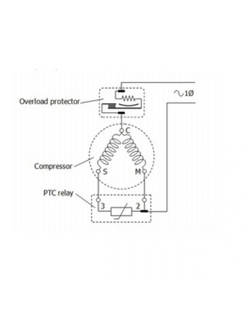 Компресор для холодильника EMBRACO ASPERA EMX55CLC R600a 154W (з пусковим реле RSIR/RSCR)