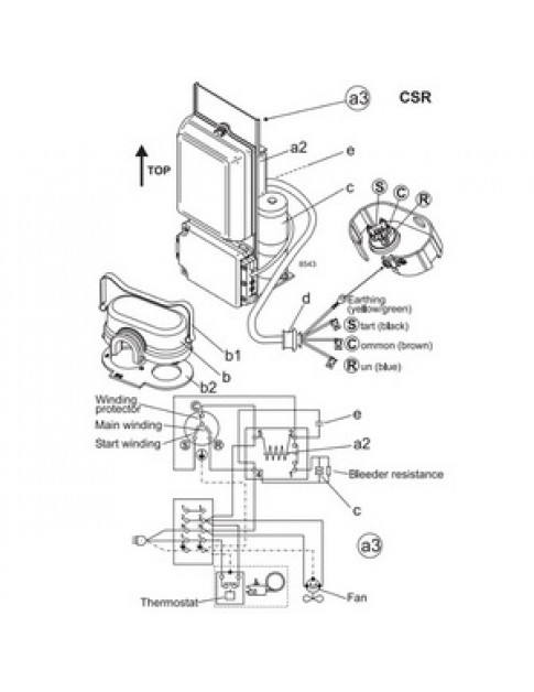 Компресор для холодильника SECOP (DANFOSS) GS26CLX R404а/R507а 2191W (з пусковим реле CSR)