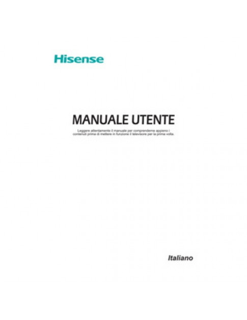 Інструкція з експлуатації для телевізора Hisense HT1305890