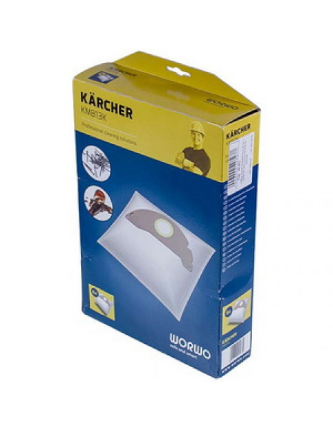 Набір мішків для пилососа Karcher KMB13K Worwo (5 шт) Набір мішків для пилососа Karcher KMB13K Worwo (5 шт)