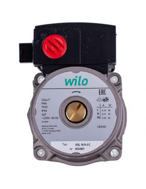 Насос циркуляційний Wilo KSL15/5-3C 82 Вт для газового котла (універсальний)