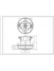 Двигун для пилососа KW41179VCM Koolwen D=130/84 mm H=29/109 mm 1800 W