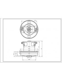 Двигун для пилососа KW41180VCM Koolwen D=130/84 mm H=27/113 mm 2000 W