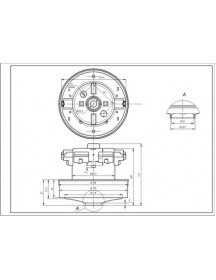 Двигун для пилососа KW41185VCM (з виступом) Koolwen D=134/84 mm H=35/108 mm 1800 W