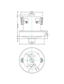 Двигун для пилососа Bosch KW45348VCM Koolwen Д=120/83 мм В=26/105 мм 800 Вт
