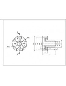 Шестерня середня для м&aposясорубки Kenwood KW715563