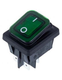 Вимикач LF3319447 16A-250V/20A-125V 4 контакта (універсальний) зелений