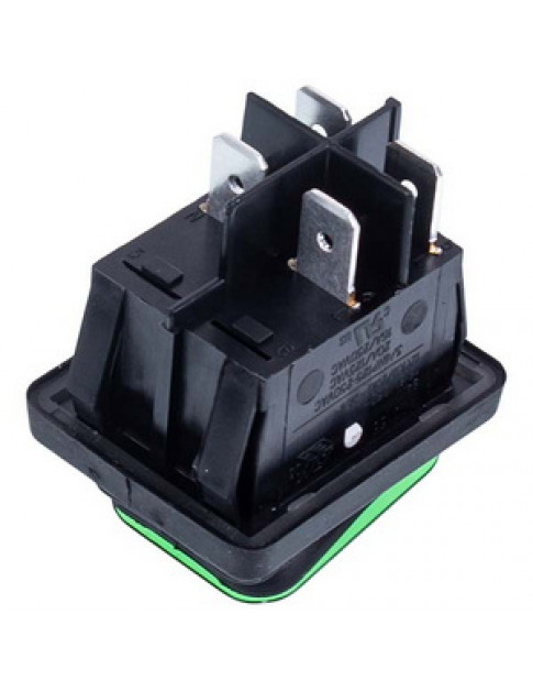 Вимикач LF3319447 16A-250V/20A-125V 4 контакта (універсальний) зелений Вимикач LF3319447 16A-250V/20A-125V 4 контакта (універсальний) зелений