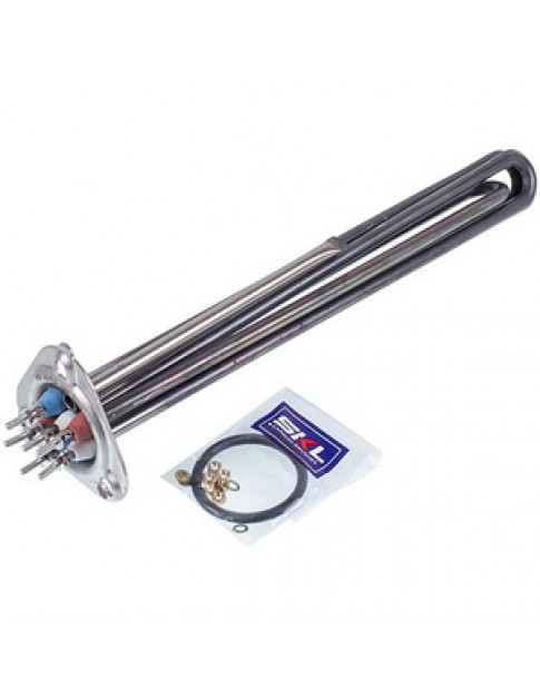 Тен для посудомийної машини Apach MH101435 7600W 400V L=330mm фланець D монтаж=47,5mm